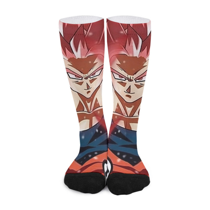 Dragon Ball Son Goku Super Saiyan Rose Portrait Cool Socks