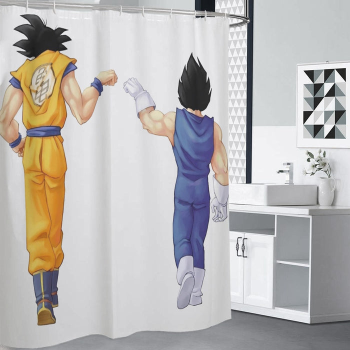 Dragon Ball Z Goku x Vegeta Shower Curtains