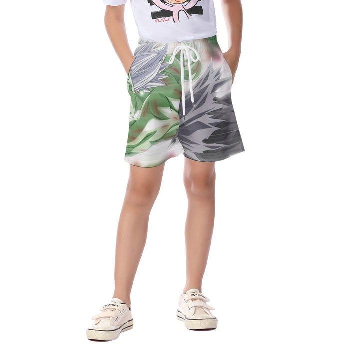 Dragon Ball Fused Zamasu Aggressive Portrait Dope Kid's Beach Shorts