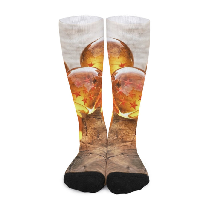 Dragon Ball Z Shenron Dope 7 Stars Crystal Balls Set Long Socks