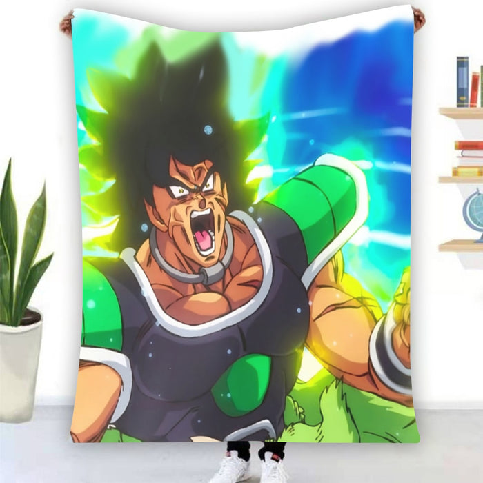 Dragon Ball Super Angry Broly Legendary Super Saiyan Blanket