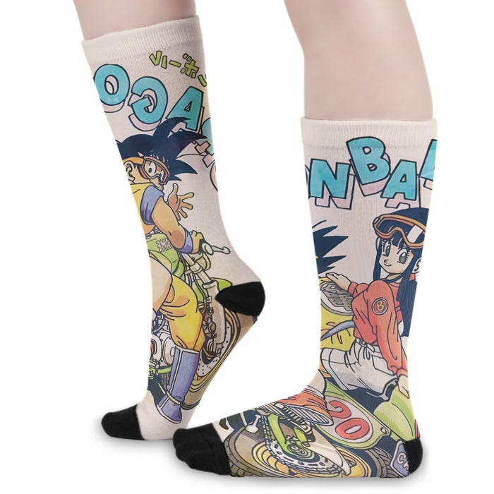 DBZ Goku Chi Chi Biker Motorbike Glasses Cool Design Streetwear Socks