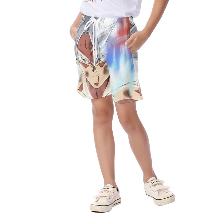 Dragon Ball Super Goku Ultra Instinct  Kid's Beach Shorts