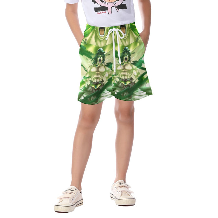 Dragon Ball Legendary Super Saiyan Broly 3D Full Print Streetwear Design Kid's Beach Shorts