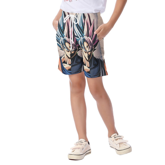 Dragon Ball Super SSGSS Kid's Beach Shorts