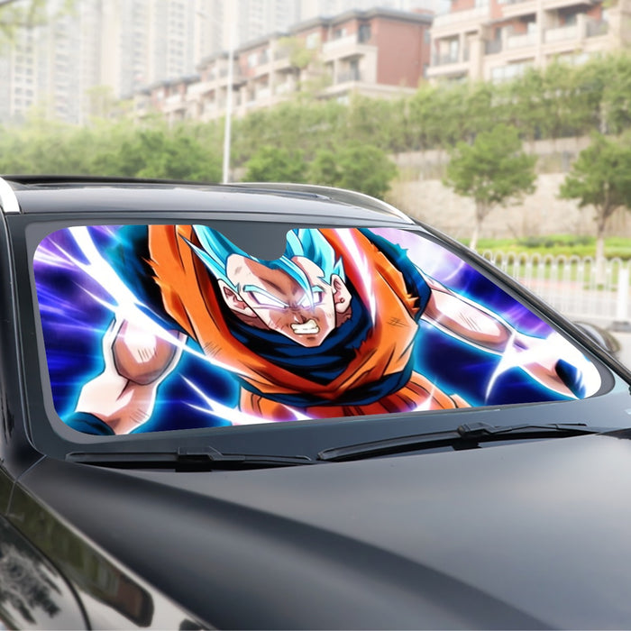 Dragon Ball Goku Blue Super Saiyan Epic Rage Casual Windshield Sunshade