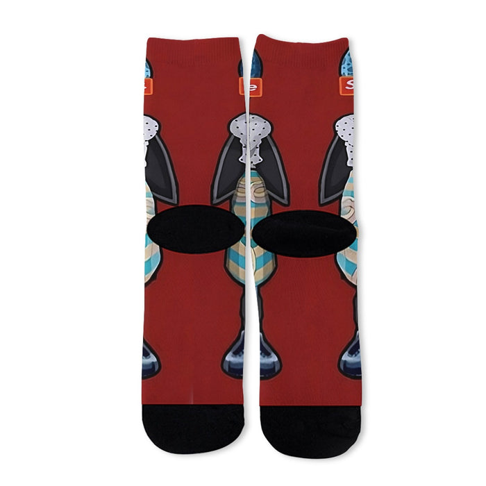 Supreme Villain Perfect Cell Red Simple Streetwear Socks