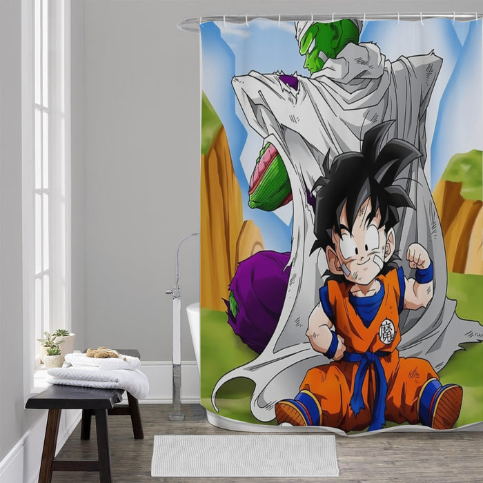 Dragon Ball Amazing Master Piccolo Train Strong Kid Gohan Shower Curtains