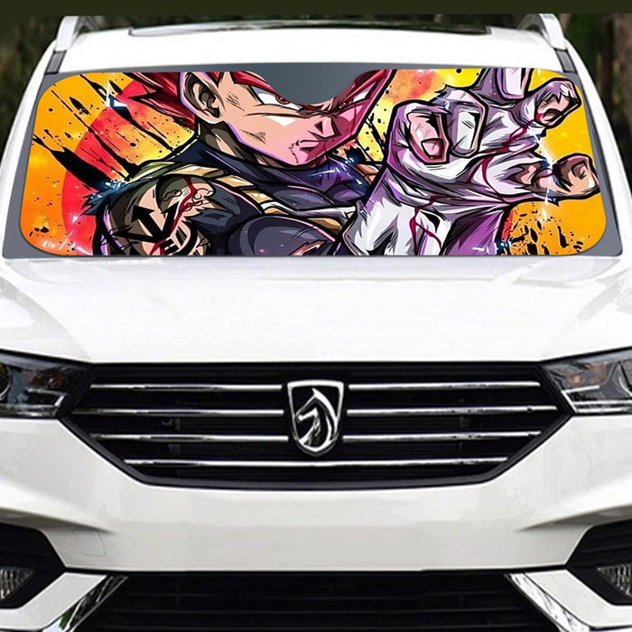 Dragon Ball Z Vegeta God Windshield Sunshade