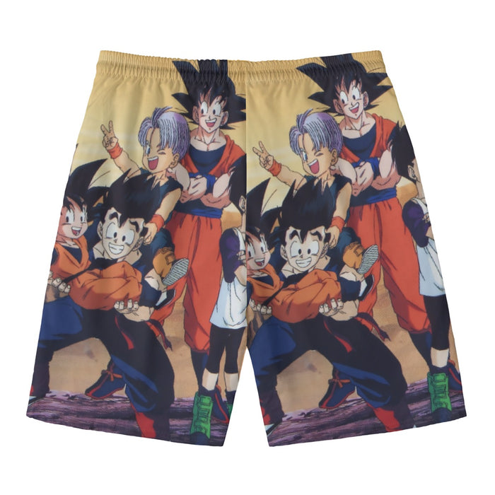 Dragon Ball Son Goku Happy Family Beach Pants