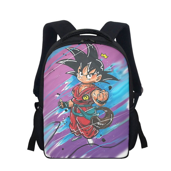 Dragon Ball Z  Kid Goku Graffiti Painting Backpack