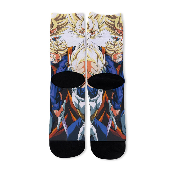 Dragon Ball Goku Vegeta Trunks Super Saiyan Power Heroes Cool Trending Design Socks