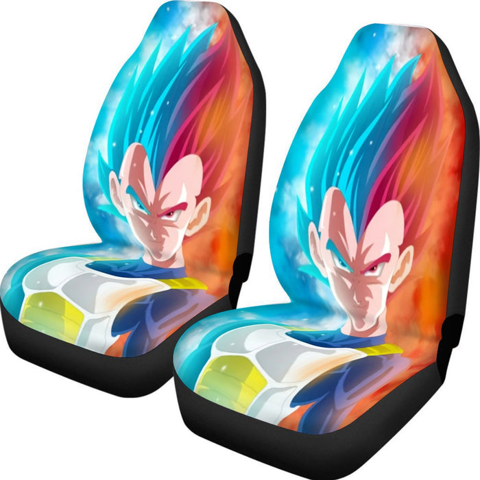 DBZ Vegeta Super Saiyan God Blue SSGSS Cool Portraits Car Seat Cover