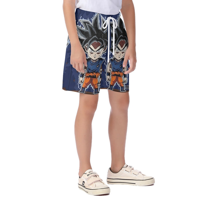 Son Goku Ultra Instinct Kid's Beach Shorts