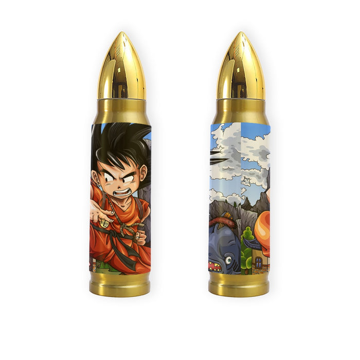 Dragon Ball Anime Angry Kid Goku Sky Clouds Blue 3D Tumbler