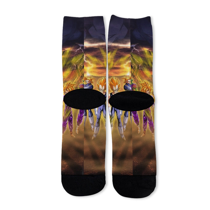 Piccolo Goku And Vegeta Dragon Ball Z Socks