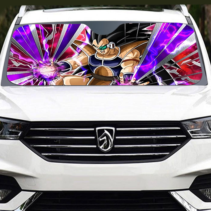 Dragon Ball Z Vibrant Saiyan Raditz Radiant Light Windshield Sunshade