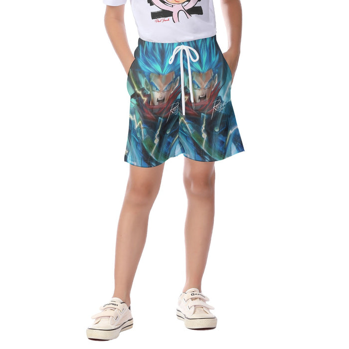 Dragon Ball Super Future Trunks Rage  Kid's Beach Shorts