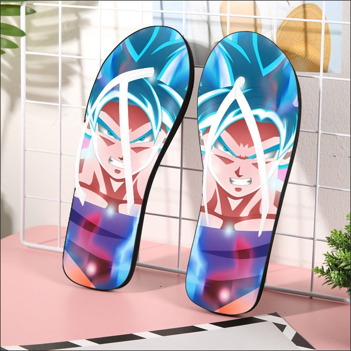 Dragon Ball Super Saiyan Blue Goku  Flip Flops