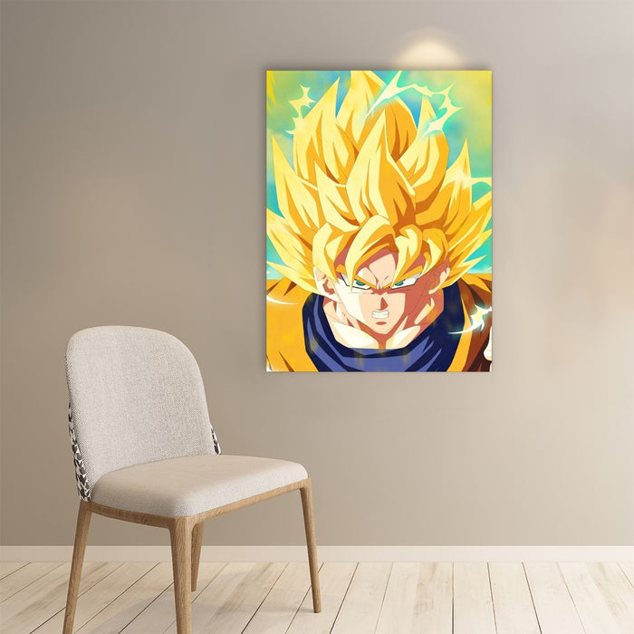 Dragon Ball Goku Super Saiyan Hero Thunder Design Street Style Paper poster