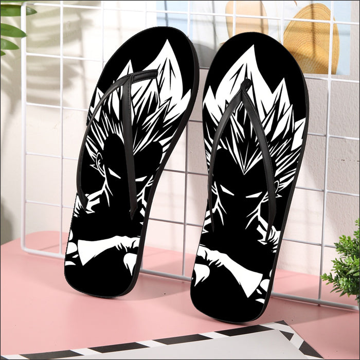 Dragon Ball Z Bad-Ass King Vegeta Graphic Flip Flops