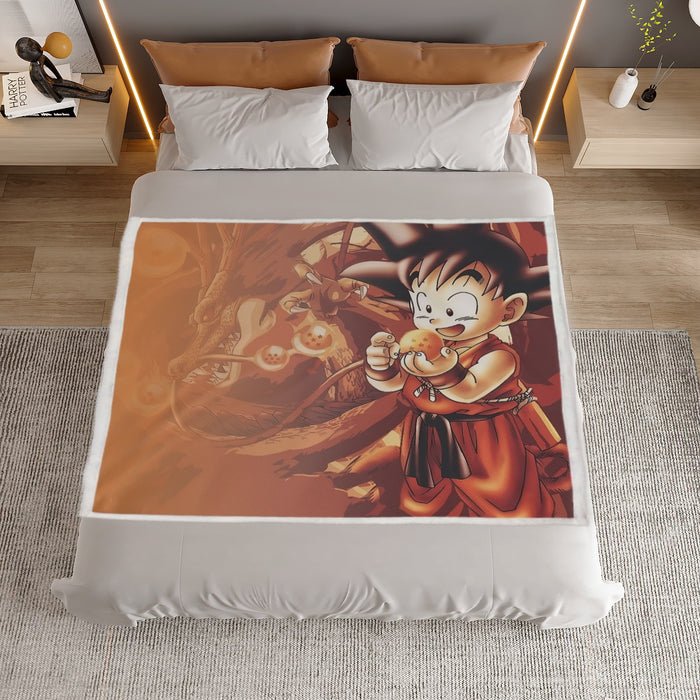 Kid Goku Dragon Ball Household Warm Blanket