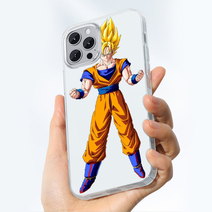 Goku Transformation Thunder Black Super Saiyan iPhone 14 Case