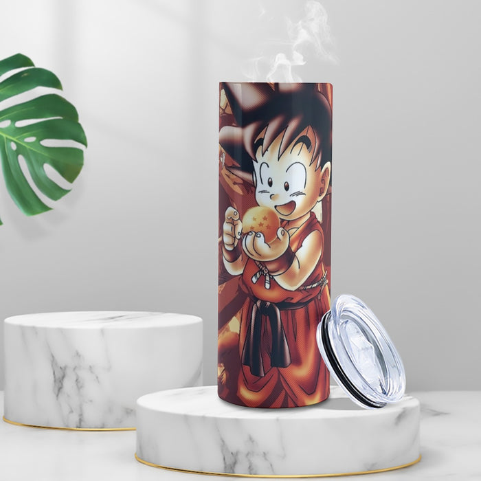 Kid Goku Dragon Ball Tumbler with twinkle surface