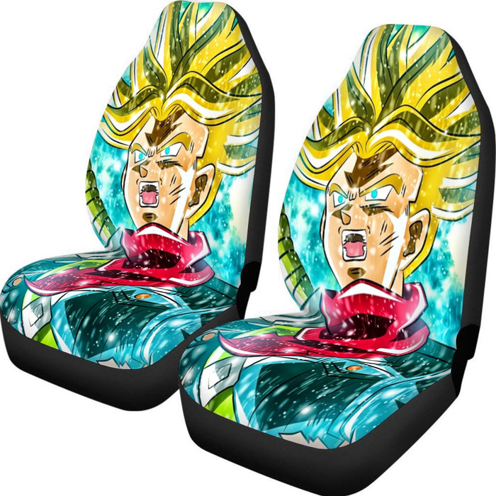 DBZ Trunks Super Saiyan Powerful Battle Ultimate Transformation Design Car Seat Cover