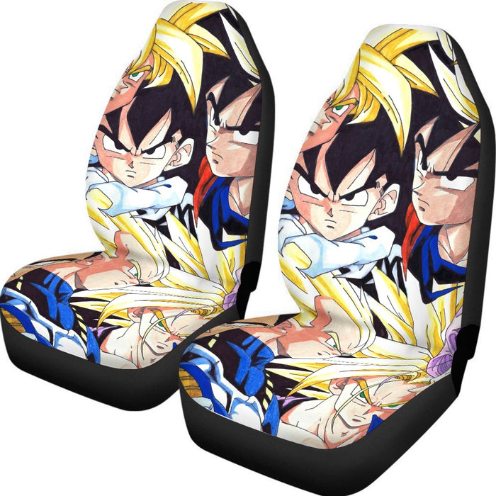 Dragon Ball Goku Vegeta Trunks Gohan Super Saiyan Cool Trending Design Car Seat Cover