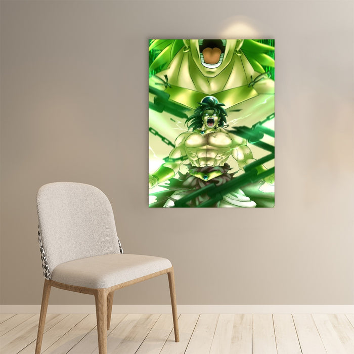 Dragon Ball Legendary Super Saiyan Broly 3D Full Print Streetwear Design Paper poster