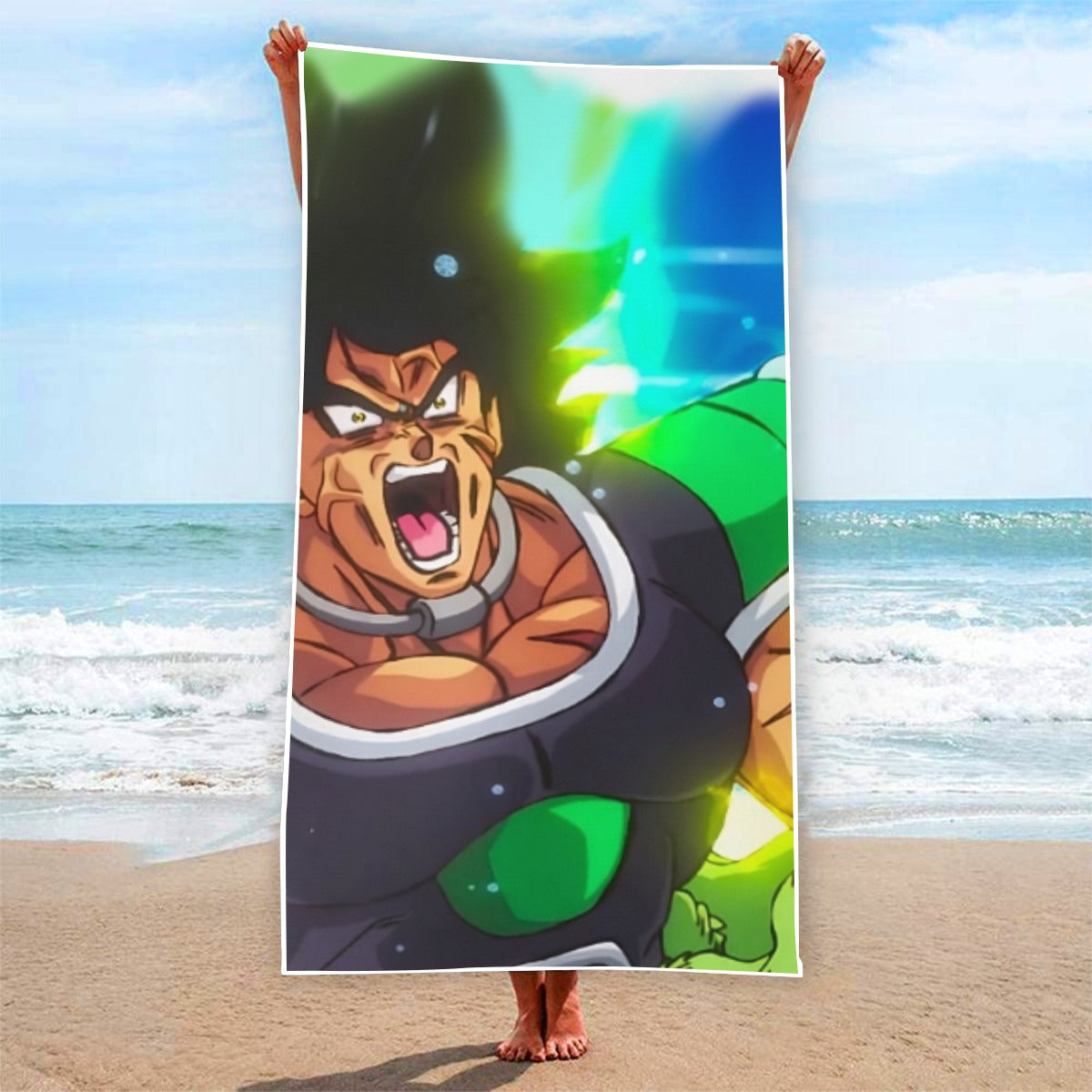 Dragon Ball Super Angry Broly Legendary Super Saiyan Beach Towel — DBZ ...