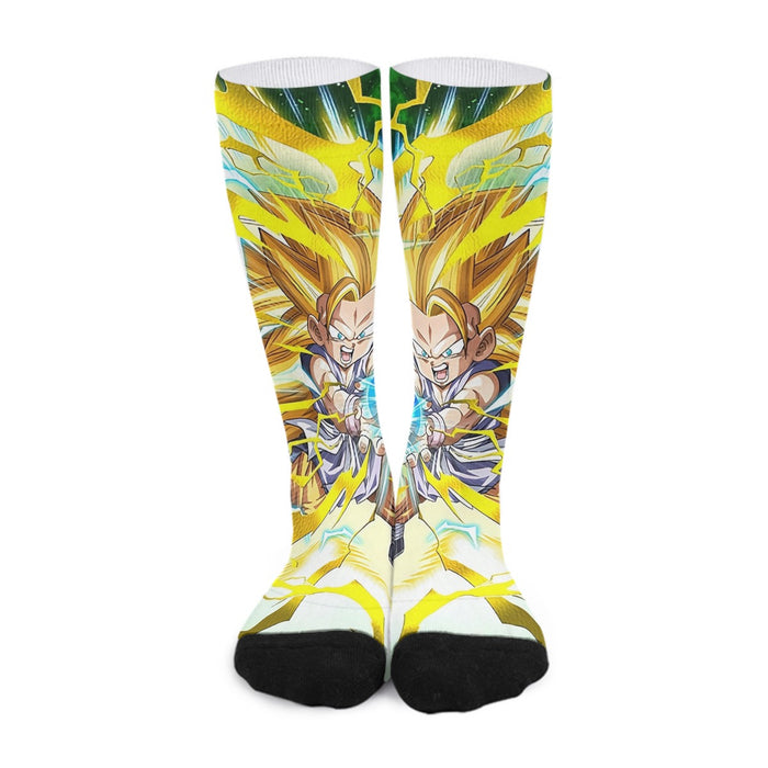 Dragon Ball Kid Goku SSJ3 Kamehameha Socks