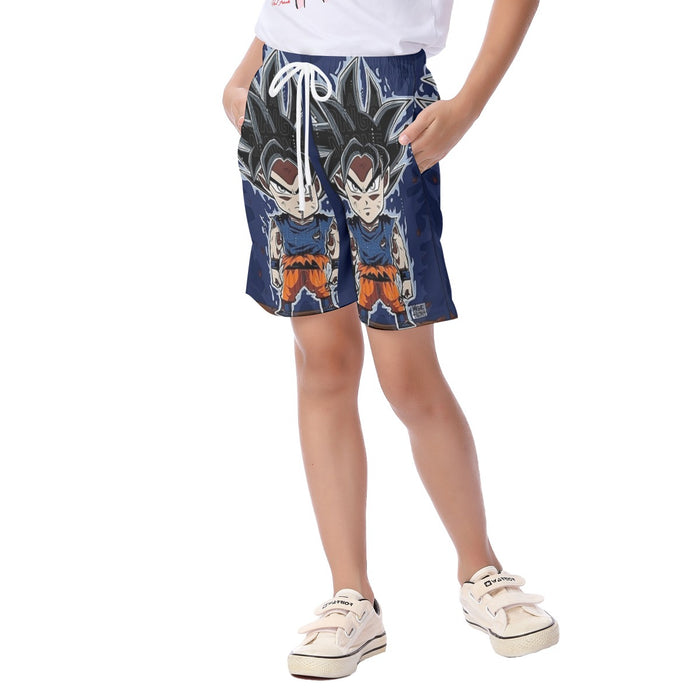 Son Goku Ultra Instinct Kid's Beach Shorts