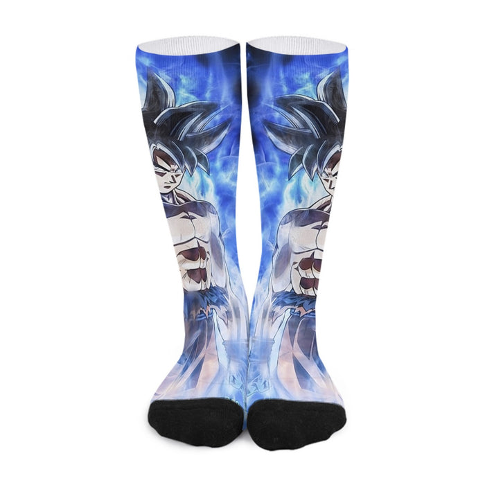 Dragon Ball Super Goku Ultra Instinct Blue Cool Casual Socks