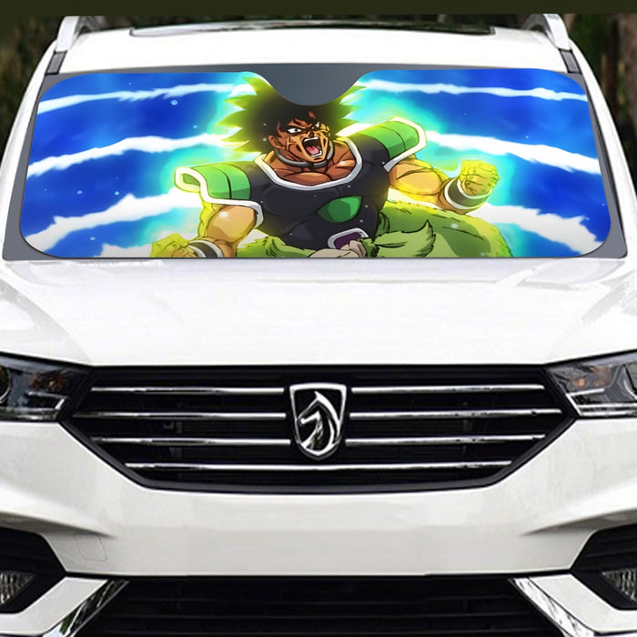 Dragon Ball Z Broly Wearing His Control Mechanism Windshield Sunshade