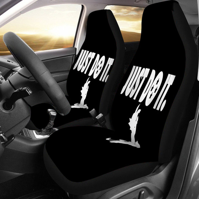 Just Do It Slogan Dragon Ball Kid Goku Dope Black Car Seat Cover