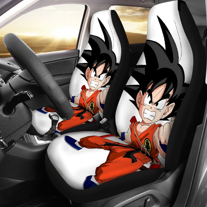 Kid Goku Fighting Dragon Ball Z Car Seat Cover