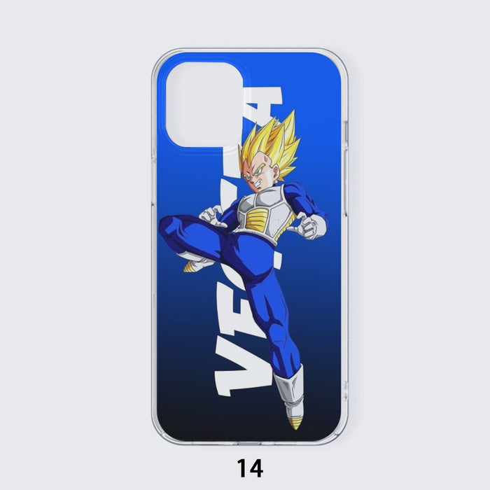 Vegeta With Background Word Dragon Ball iPhone 14 Case