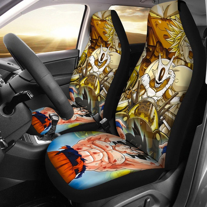 DBZ Goku Spirit Bomb Destroy Villains Cooler Broly Namek Golden Car Seat Cover