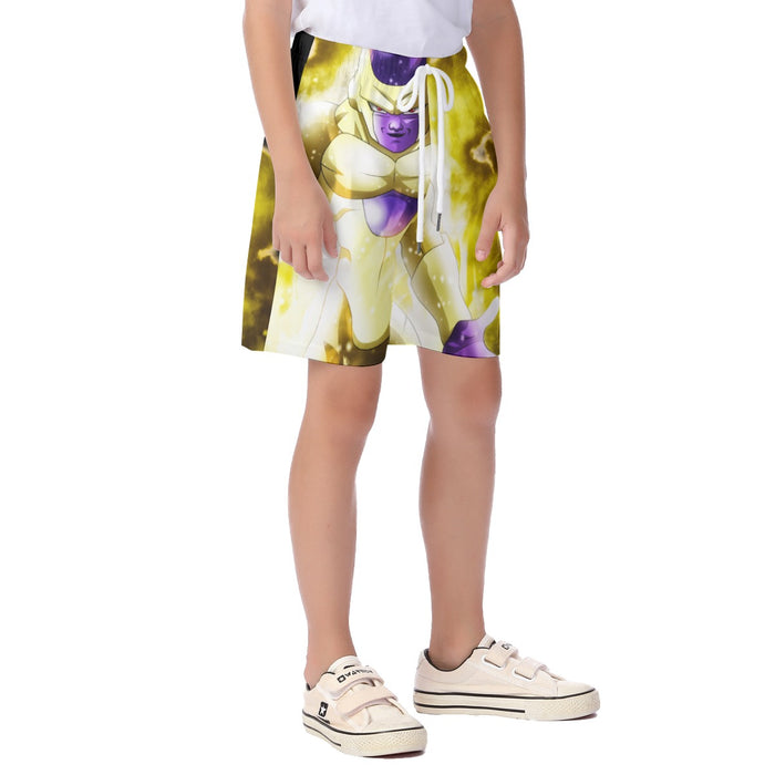 Dragon Ball Super Frieza True Golden Cool Streetwear Kid's Beach Shorts