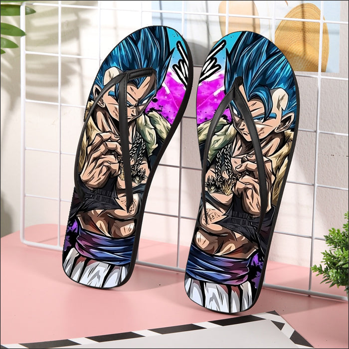 Super Saiyan Blue Gogeta Flip Flops