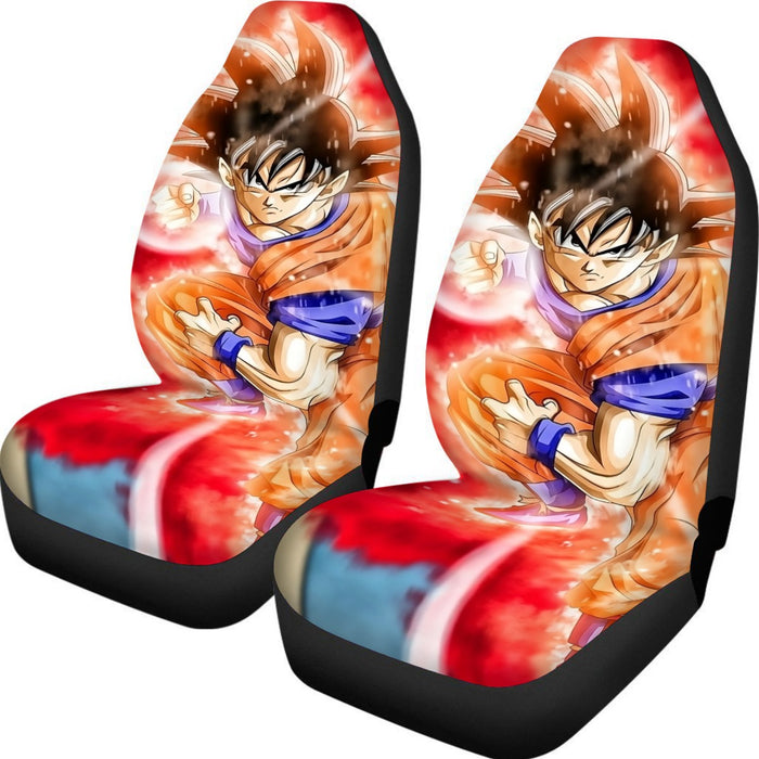 Dragon Ball Super Goku Red Kaioken Energy Epic Punch Car Seat Cover