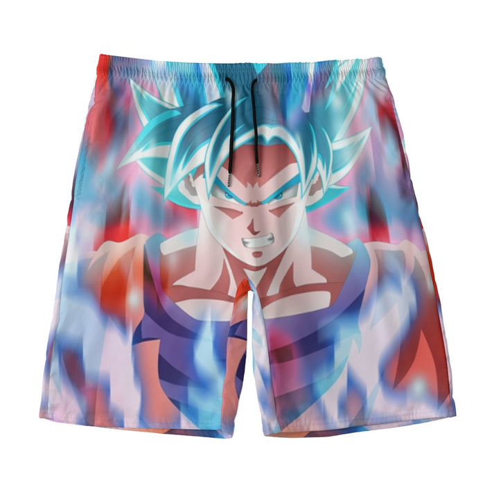 Dragon Ball Super Saiyan Blue Goku Beach Pants