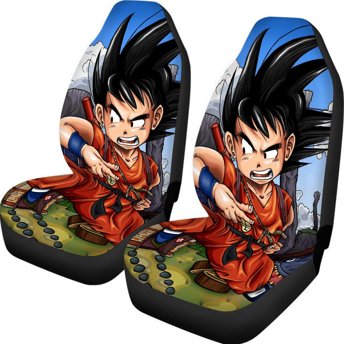 Dragon Ball Anime Angry Kid Goku Car Seat Cover