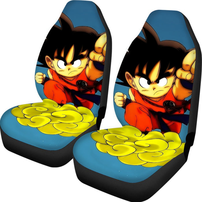 Young Goku Kid Flying Cloud Fight 3D Dragonball Car Seat Cover