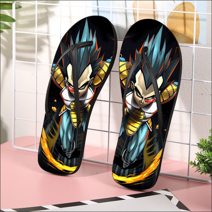 Dragon Ball Armored Vegeta Double Galick Cannon Dope Flip Flops