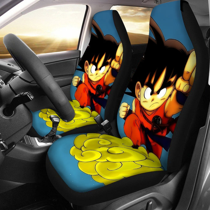 Young Goku Kid Flying Cloud Fight 3D Dragonball Car Seat Cover