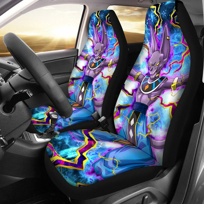 Dragon Ball Super Beerus Destruction God Egyptian Cat Vibrant Design Car Seat Cover