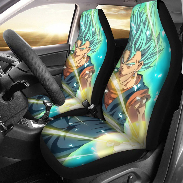 Dragon Ball Vegito Blue Super Saiyan Big Bang Flash Car Seat Cover